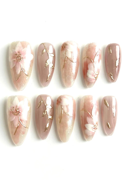 Blossom Veil Press-On Nails