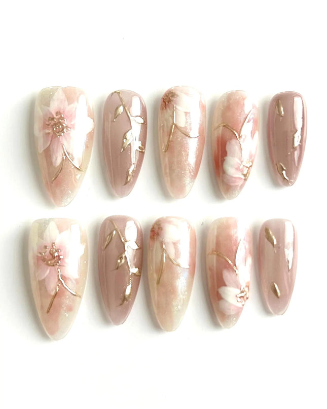 Blossom Veil Press-On Nails