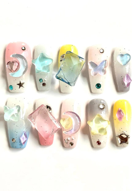 Jelly Charms Press On Nails
