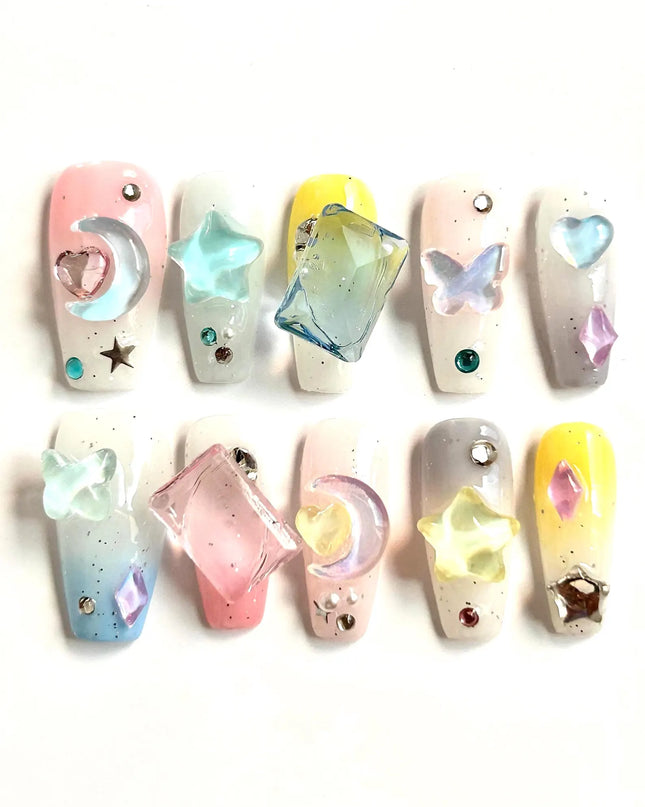 Jelly Charms Press On Nails