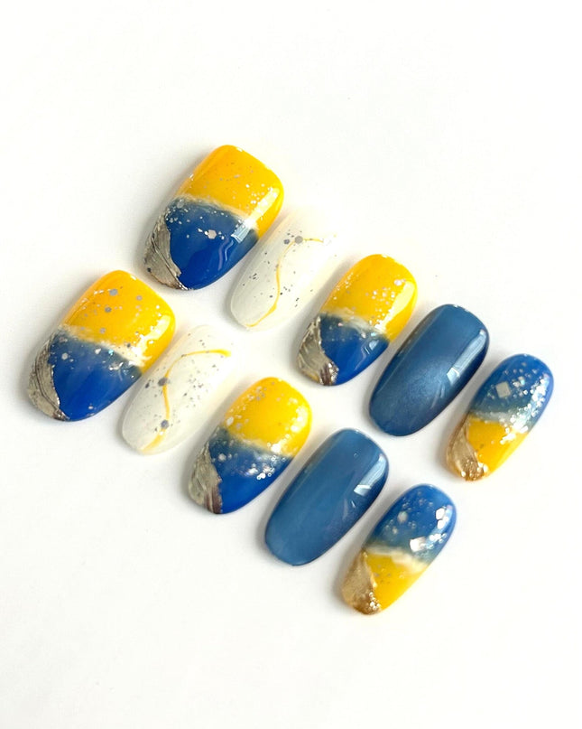 Golden Horizon Press-On Nails