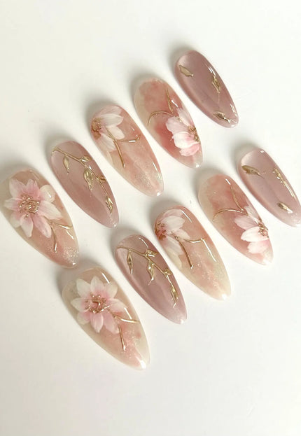 Blossom Veil Press-On Nails