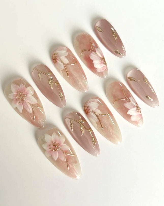 Blossom Veil Press-On Nails