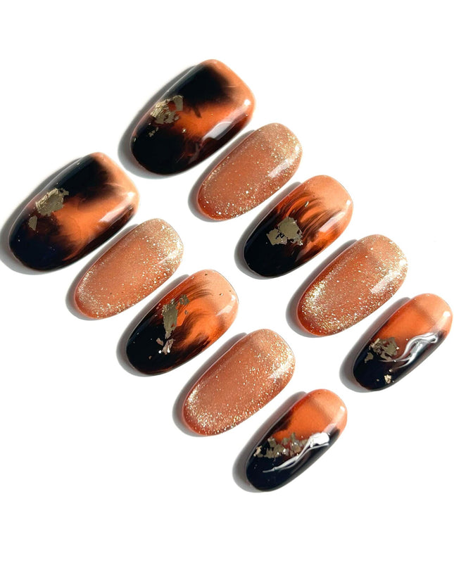 Molten Ember Press-On Nails