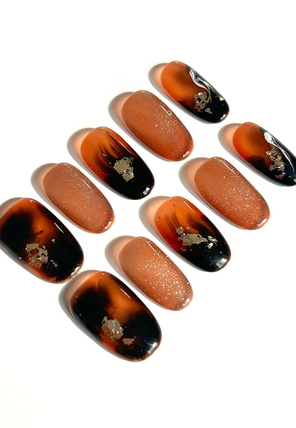 Molten Ember Press-On Nails