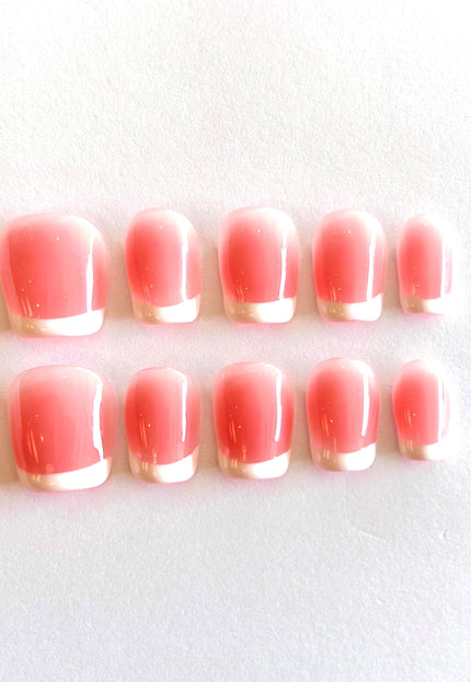 Pink French Tip Press on Nails