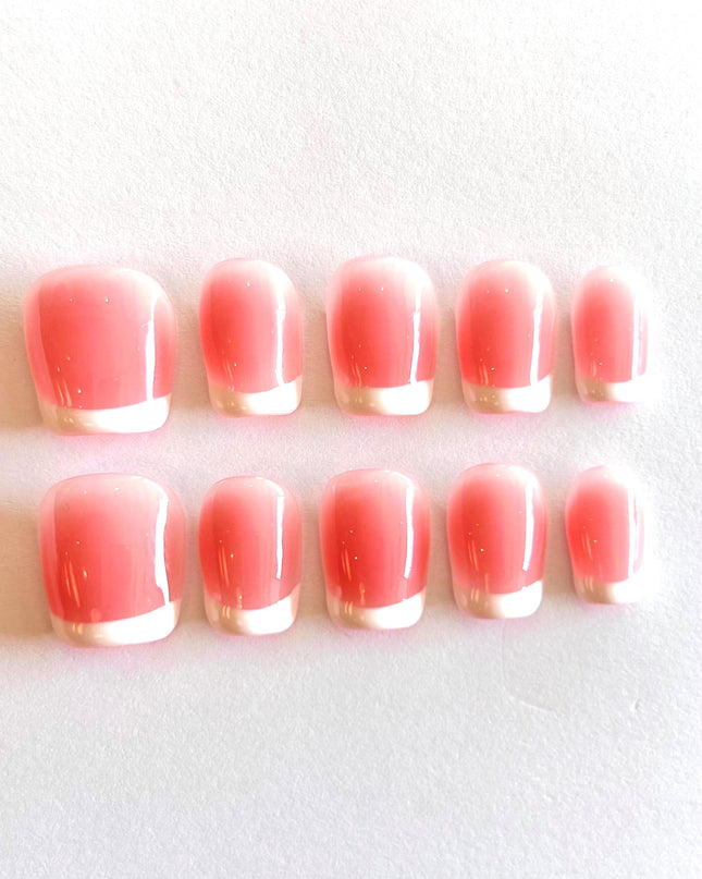 Pink French Tip Press on Nails