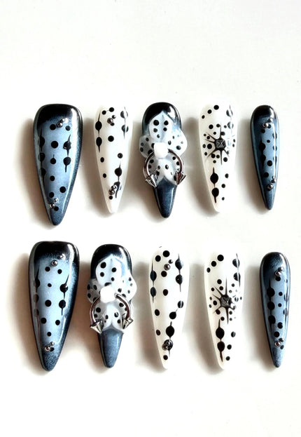 Gothic Piercing Press On Nails