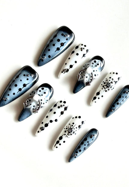 Gothic Piercing Press On Nails