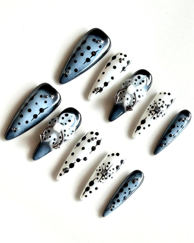 Gothic Piercing Press On Nails